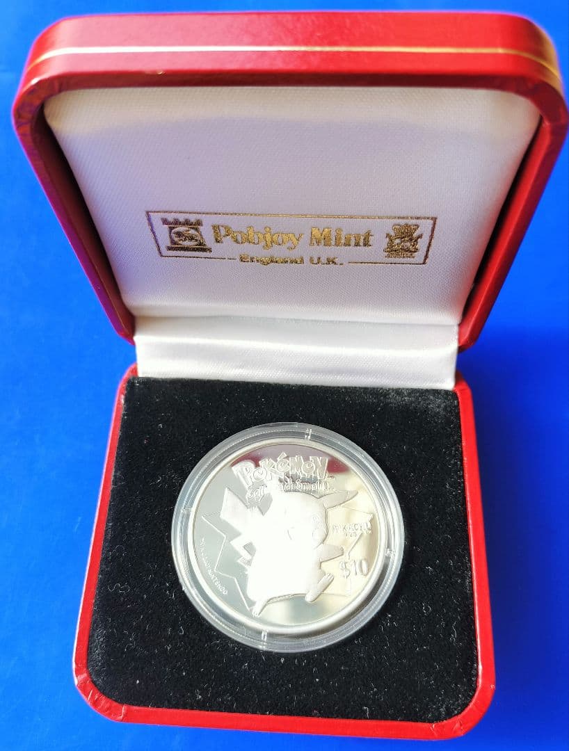 ポケモン10＄銀貨ピカチュウ（PIKACHU）PoKeMoN NIUE2001年