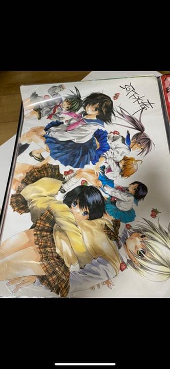 河下水希　自筆サインポスター　いちご100%