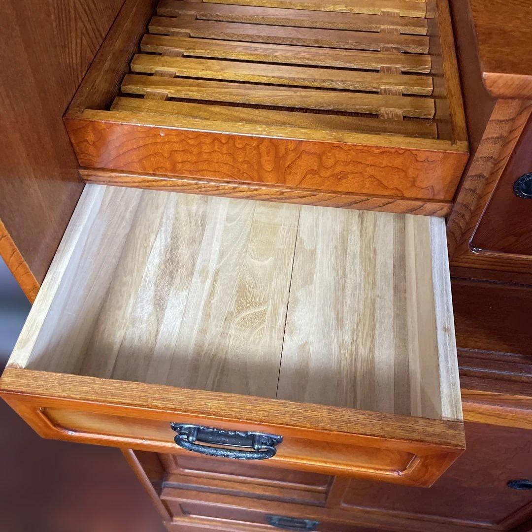 【最終価格】昭和レトロ 茶箪笥／木製 食器棚 収納棚｜古家具・和モダン