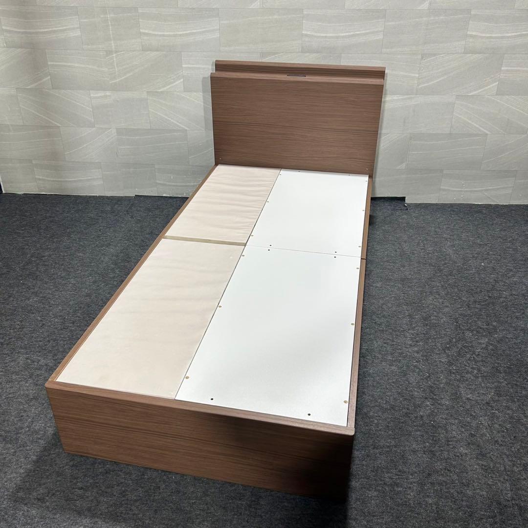 ニトリ ベッドフレーム カイト3 収納 コンセント シングル 格安 d4523