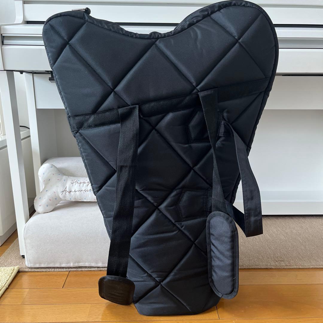 青山ハープ　サウルハープ　25S ホワイト　専用ケース付き　25弦　楽譜台も