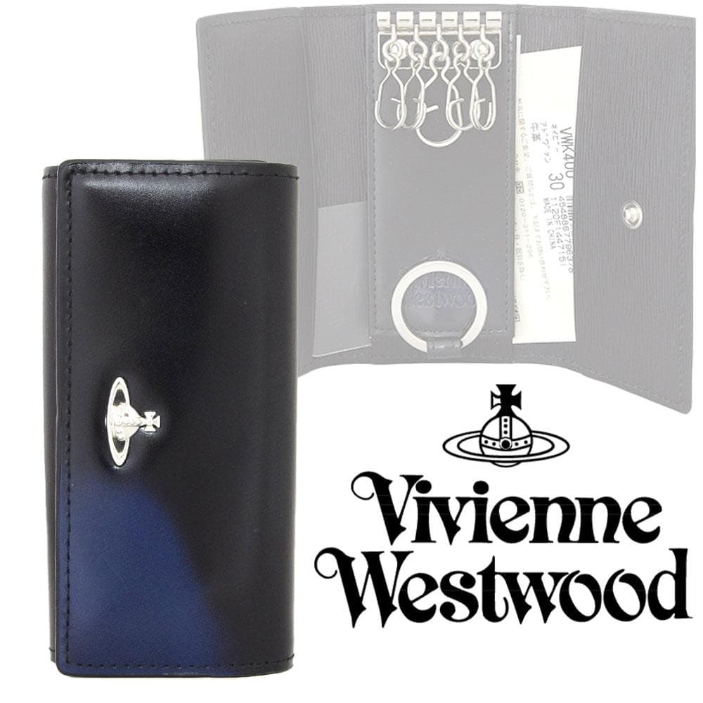 ヴィヴィアンウエストウッド キーケース ネイビー