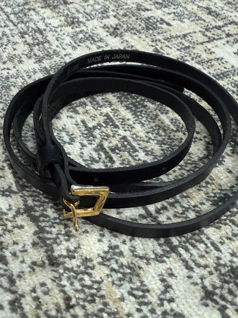 【美品】Whim Gazette ウィムガゼット♡レザーナローベルト