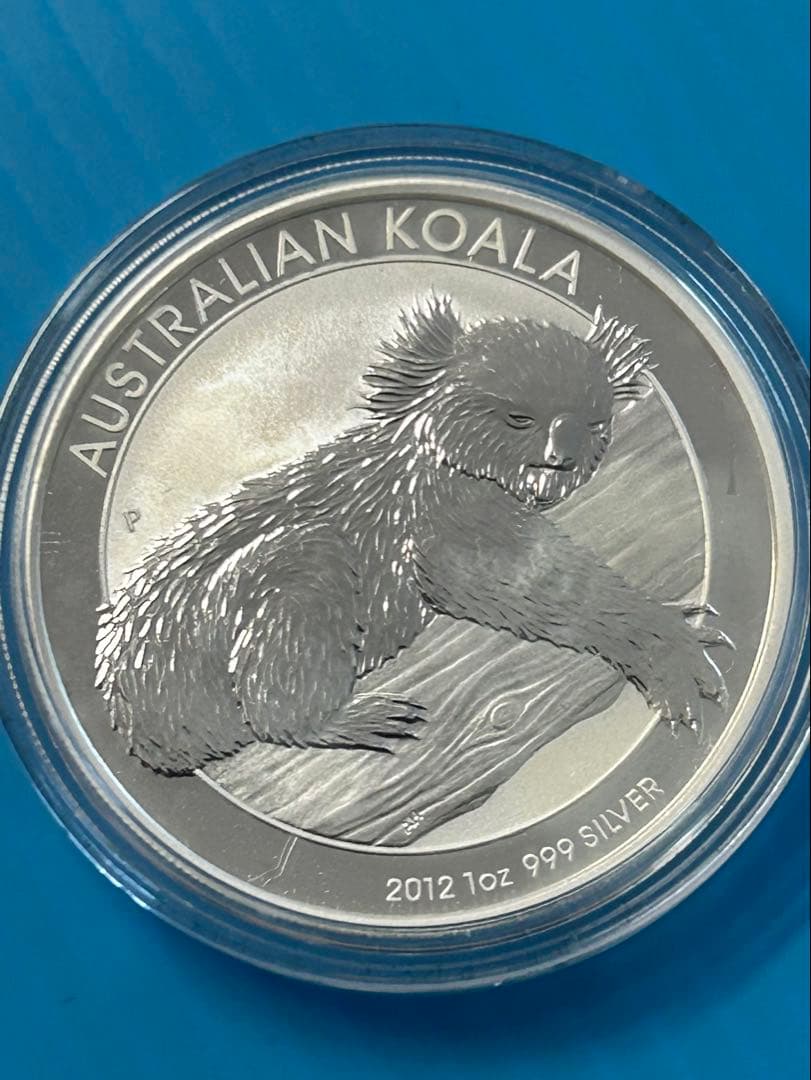 【希少】 2012年コアラ銀貨2009年コアラ ゴールドプレート金箔仕上げ銀貨