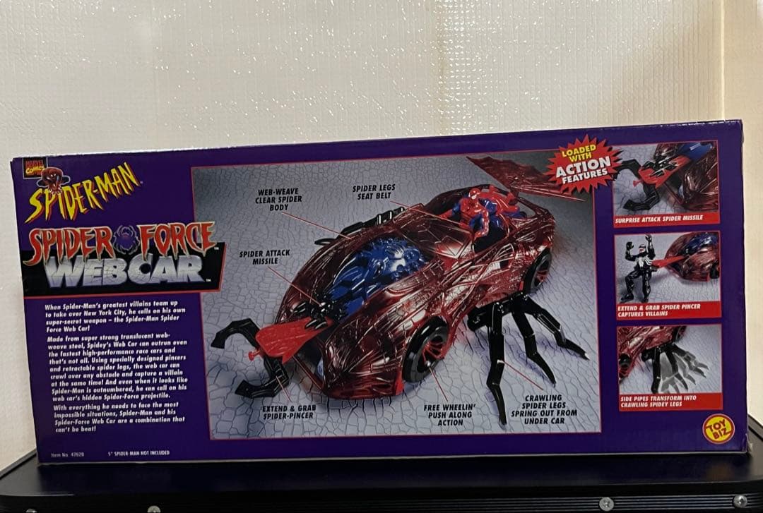 アメコミ toybiz SPIDERMAN SPIDER FORCE WEBCAR
