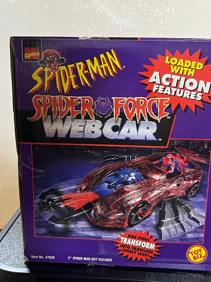 アメコミ toybiz SPIDERMAN SPIDER FORCE WEBCAR
