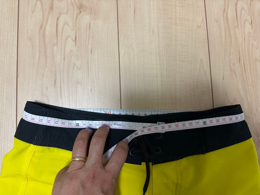 FIED フィジーク用サーフパンツ イエロー ストライプ