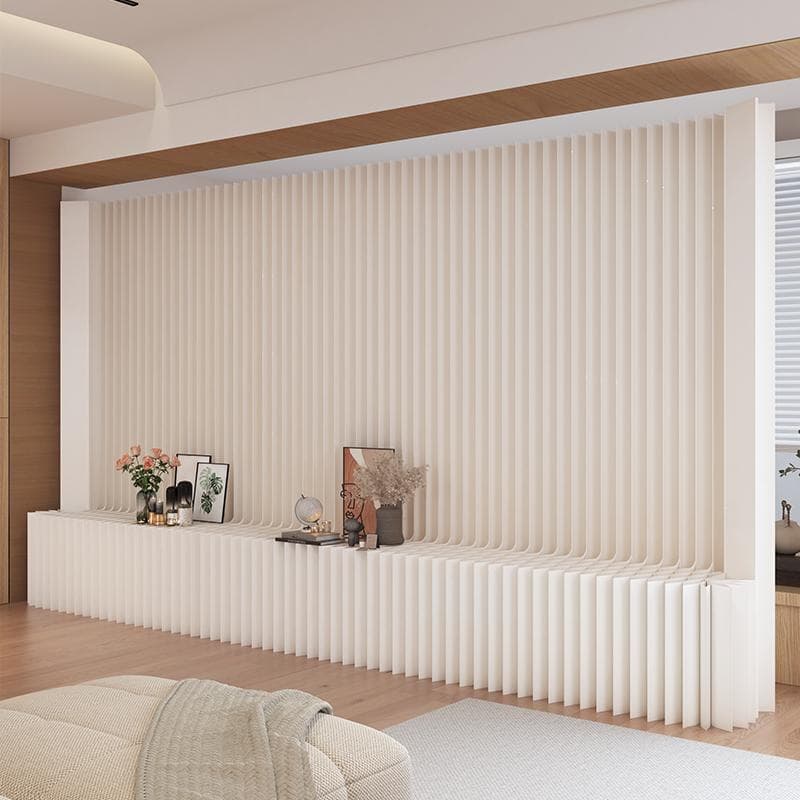 紙製パーテーション陳列展示台高さ2ｍ長さ2-3ｍ組立不要折りたたみ衝立仕切り