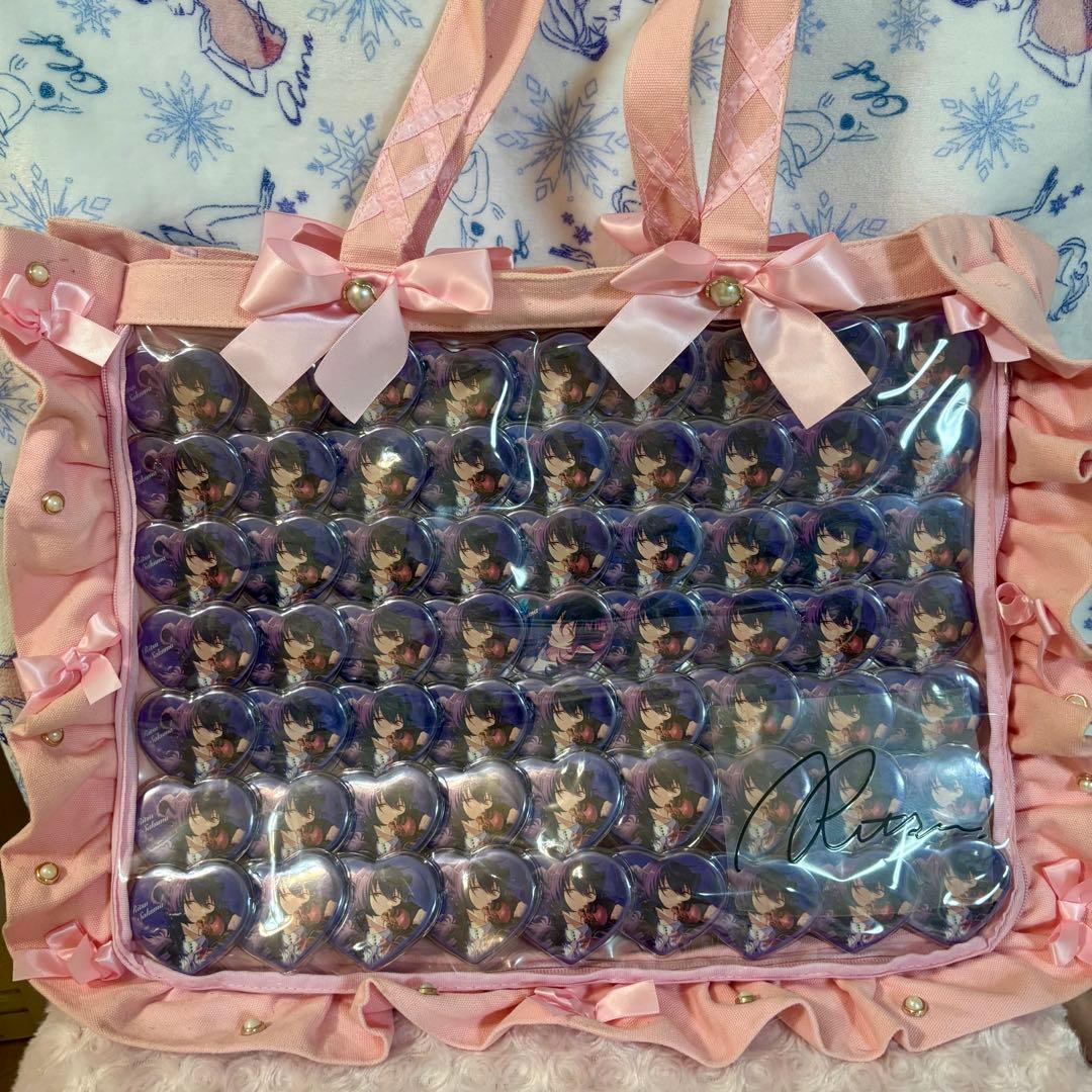 朔間凛月　ハート缶バッジ　悪魔の館　A3痛バッグ