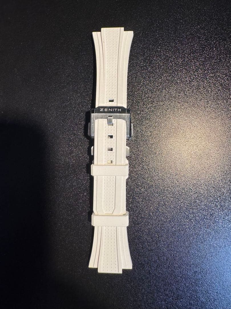 ZENITH ホワイト、オレンジ ラバーベルト二つ