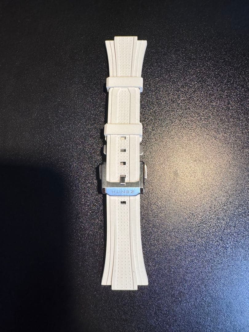 ZENITH ホワイト、オレンジ ラバーベルト二つ