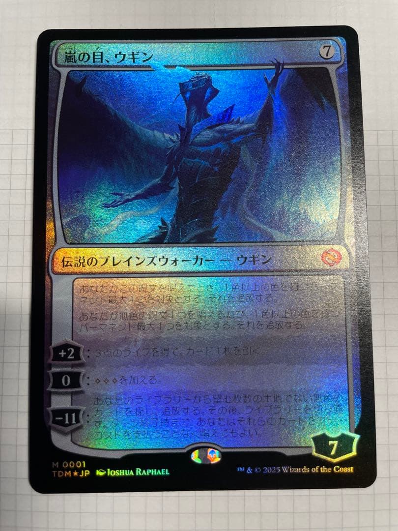 嵐の目、ウギン日本語　foil