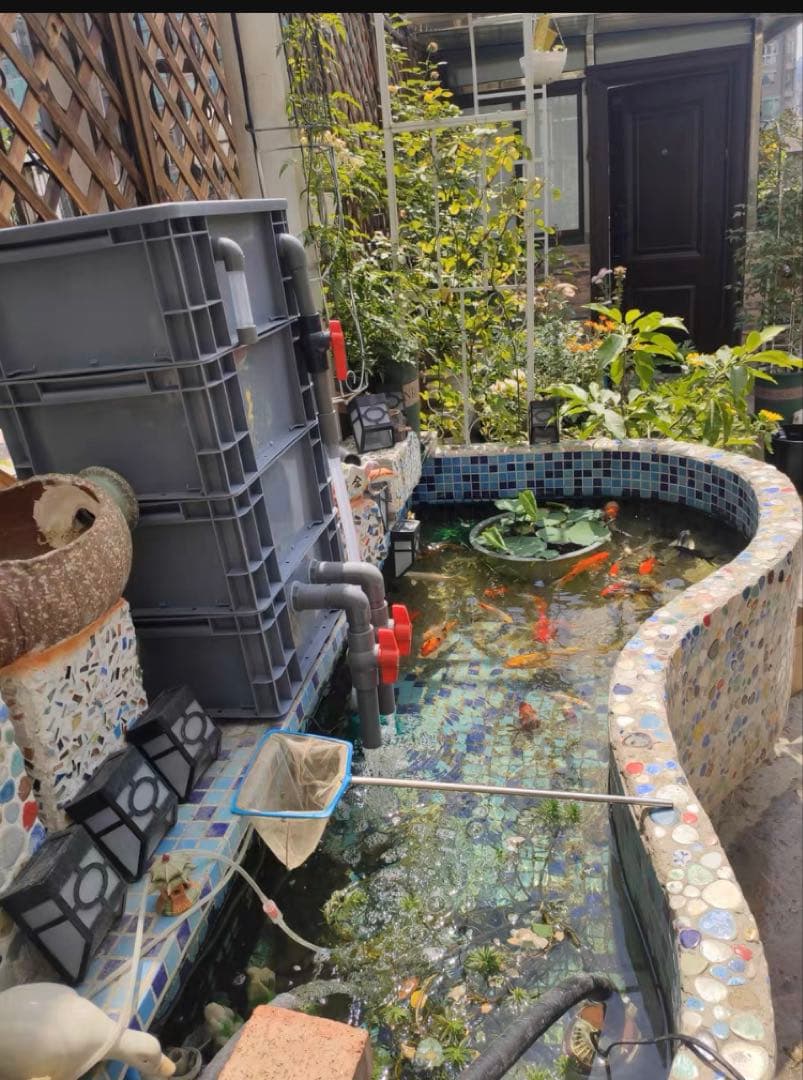 45wポンプ付き池フィルター万能濾過装置 池フィルター最高濾過装置大送料込み