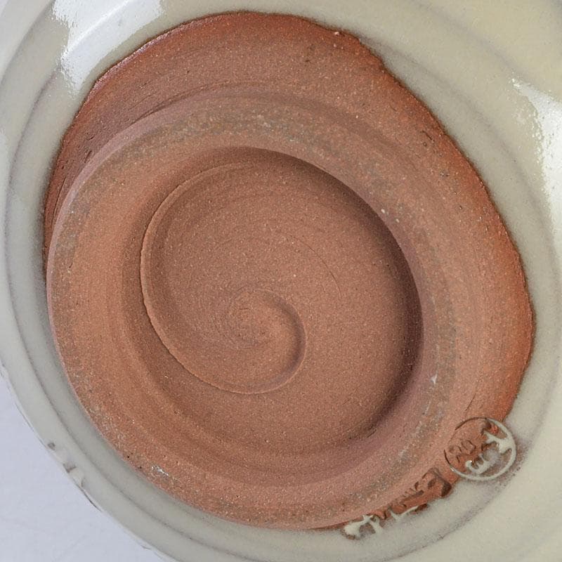 茶道具　赤膚焼　大塩昭山造　茶碗　共布共箱　V　9603