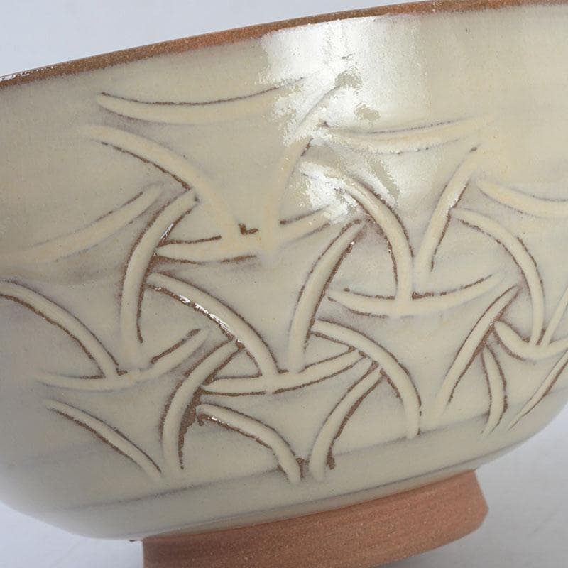 茶道具　赤膚焼　大塩昭山造　茶碗　共布共箱　V　9603