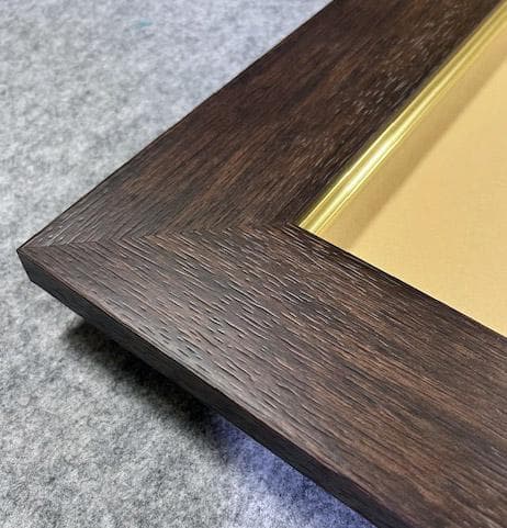 F20 額縁 ダークブラウン　アクリル入り