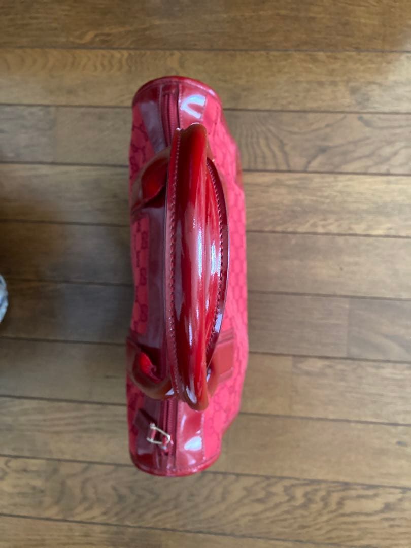 GUCCI レッド ハンドバッグ　匿名配送