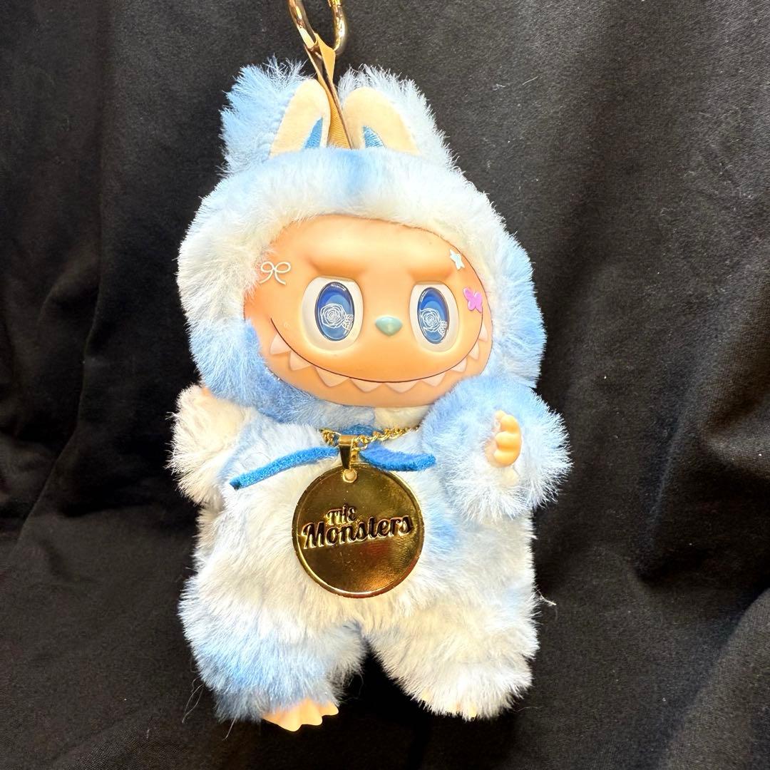 海外限定　ジモモ　カスタム　ラブブ　ブルー　青　マーブル