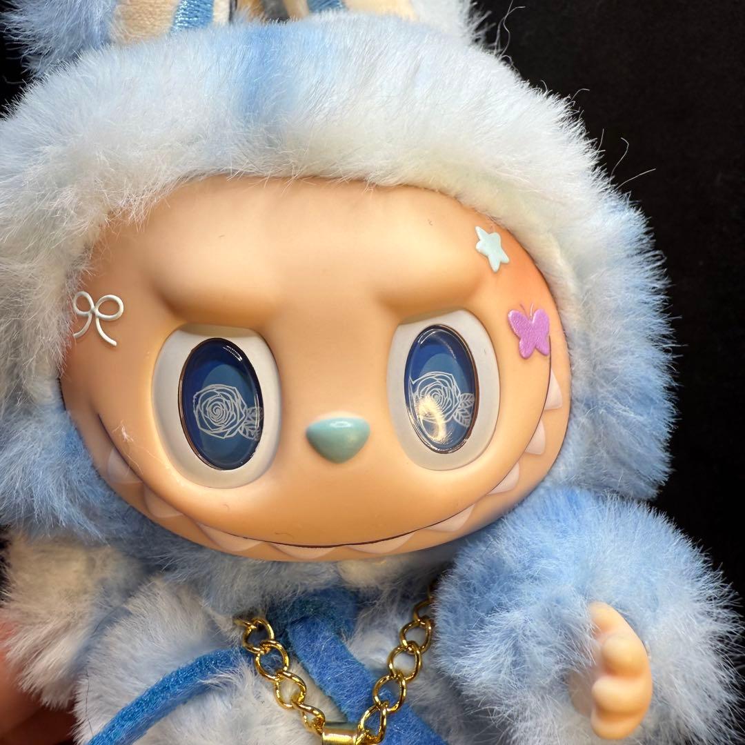 海外限定　ジモモ　カスタム　ラブブ　ブルー　青　マーブル