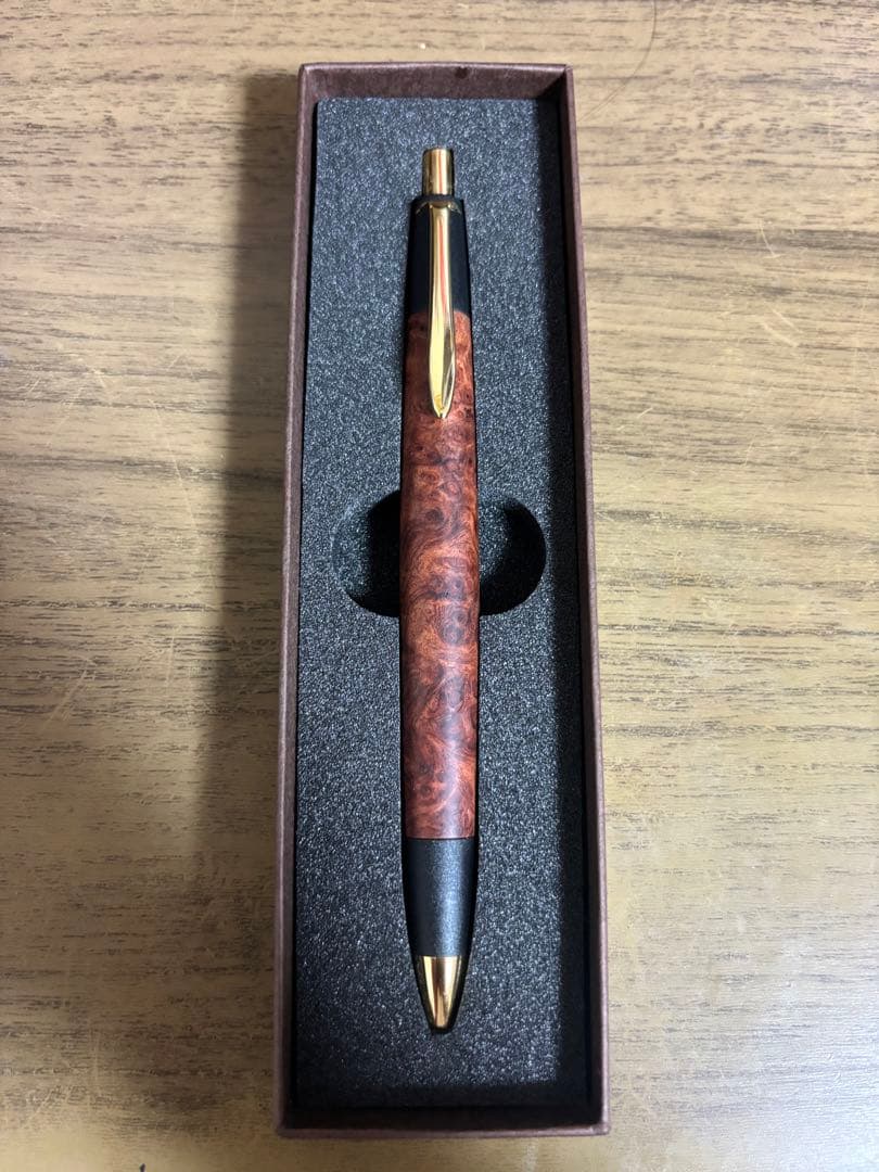 ボナンペン 本花梨瘤 真鍮金具 シャープペンシル