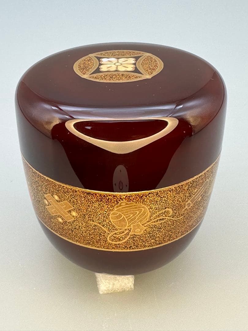 茶道具　棗　大家芳男　宝尽蒔絵