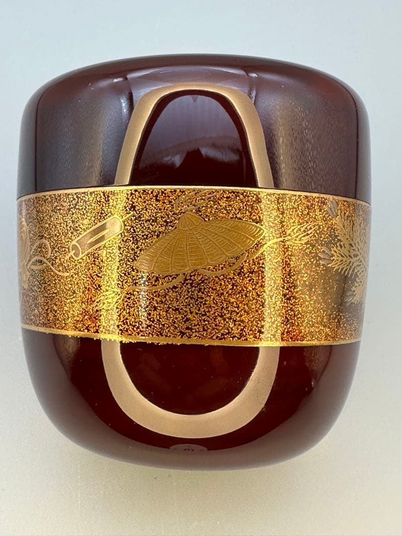 茶道具　棗　大家芳男　宝尽蒔絵