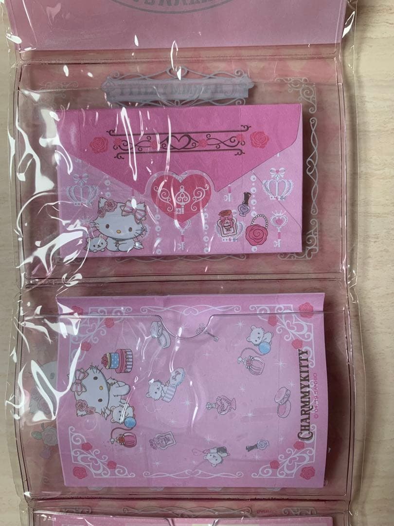 チャーミーキティ　ケース入りミニレターセット　レターセット　キティちゃん