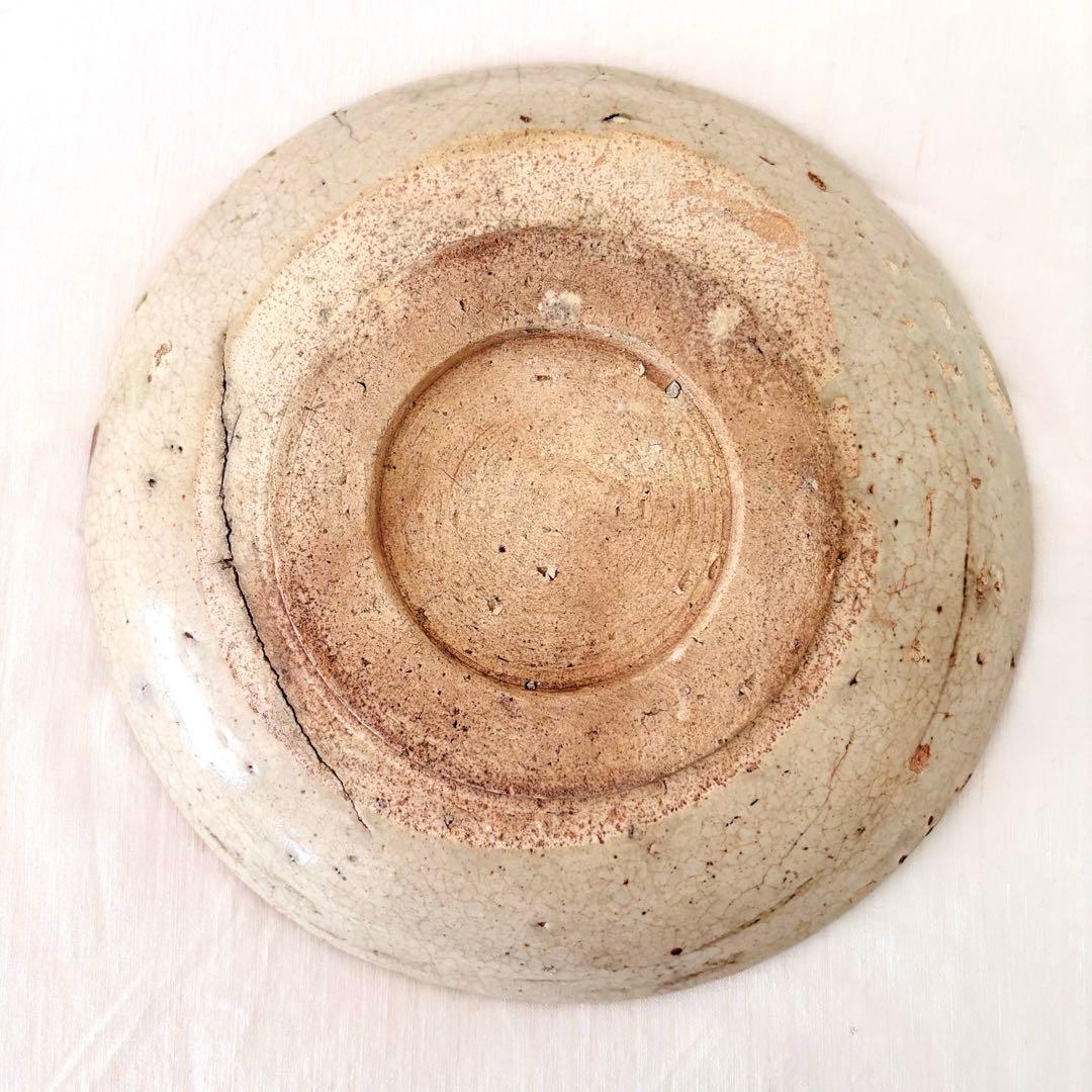 【古瀬戸】馬の目皿　9寸　江戸期　瀬戸焼　民藝