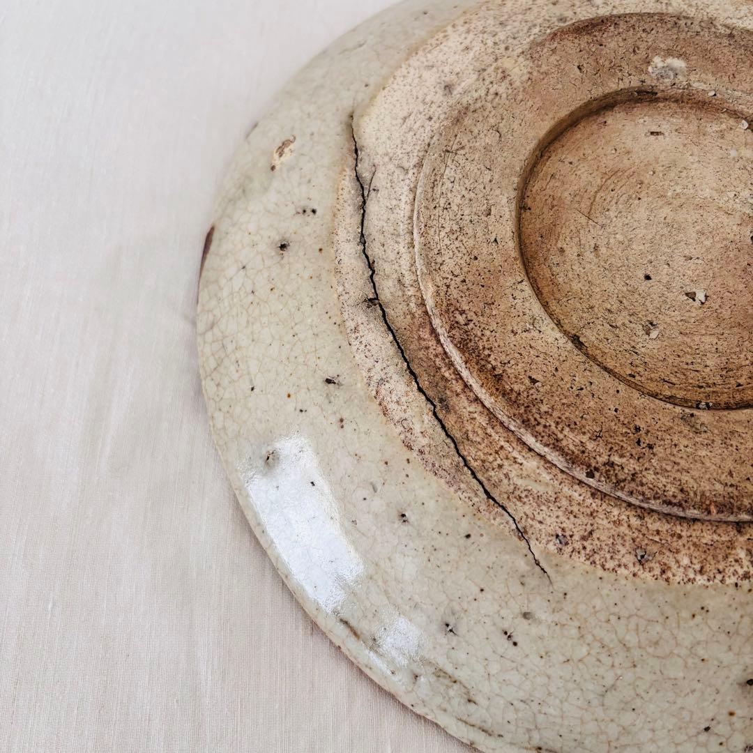 【古瀬戸】馬の目皿　9寸　江戸期　瀬戸焼　民藝