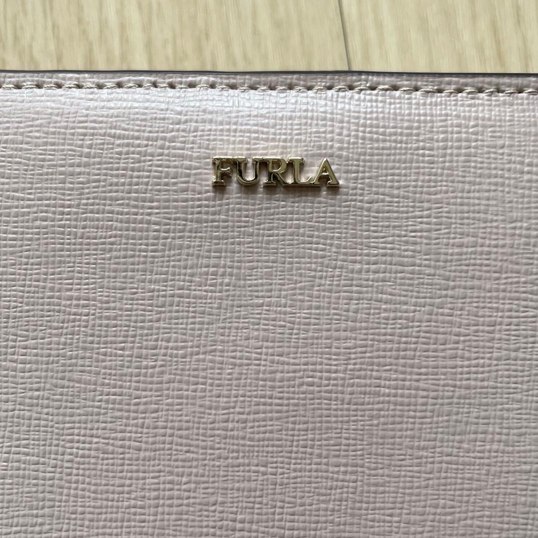 【新品未使用】FURLA フルラ バビロン 二つ折り財布 ダリア ベージュ
