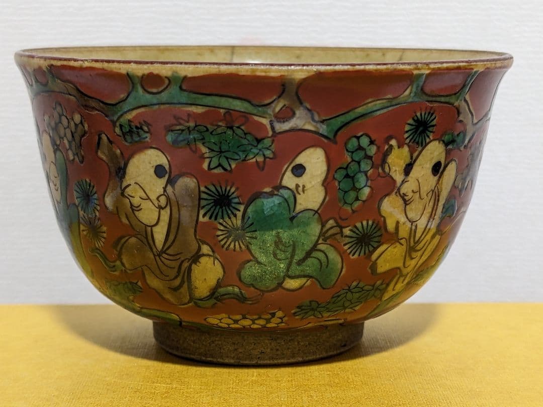 ⭐青木木米 京焼 江戸時代 煎茶器 南画赤絵 煎茶碗 酒器 茶碗 骨董品