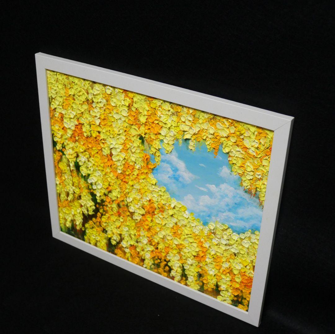 油絵 油彩 油彩画 絵画 絵【ミモザの丘】