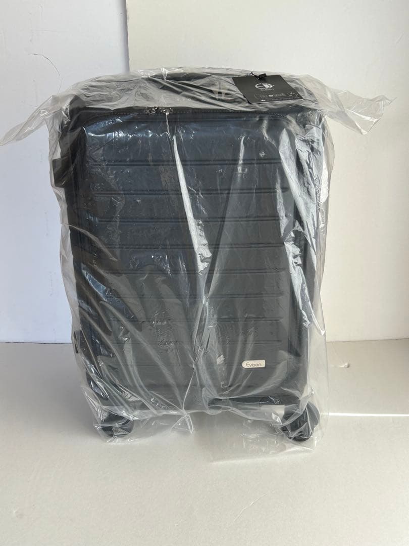 Evoon スーツケース 拡張機能付き キャリーバッグ キャリーケース　ブラック