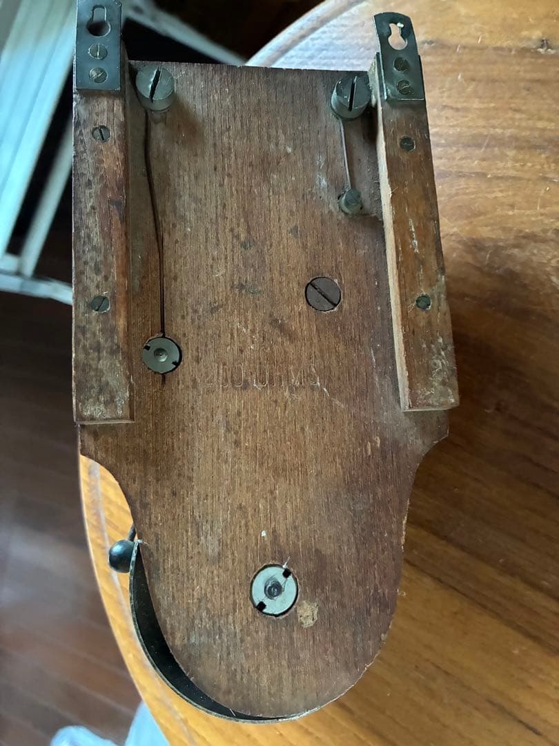 フランス　アンティーク　壁掛け式　電話機用　ベル　木製　呼び鈴　Bell レア