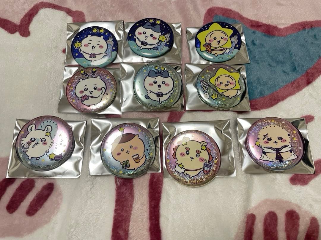 ちいかわ　星ふるスカイツリー　トレーディングホログラム缶バッジ　コンプセット