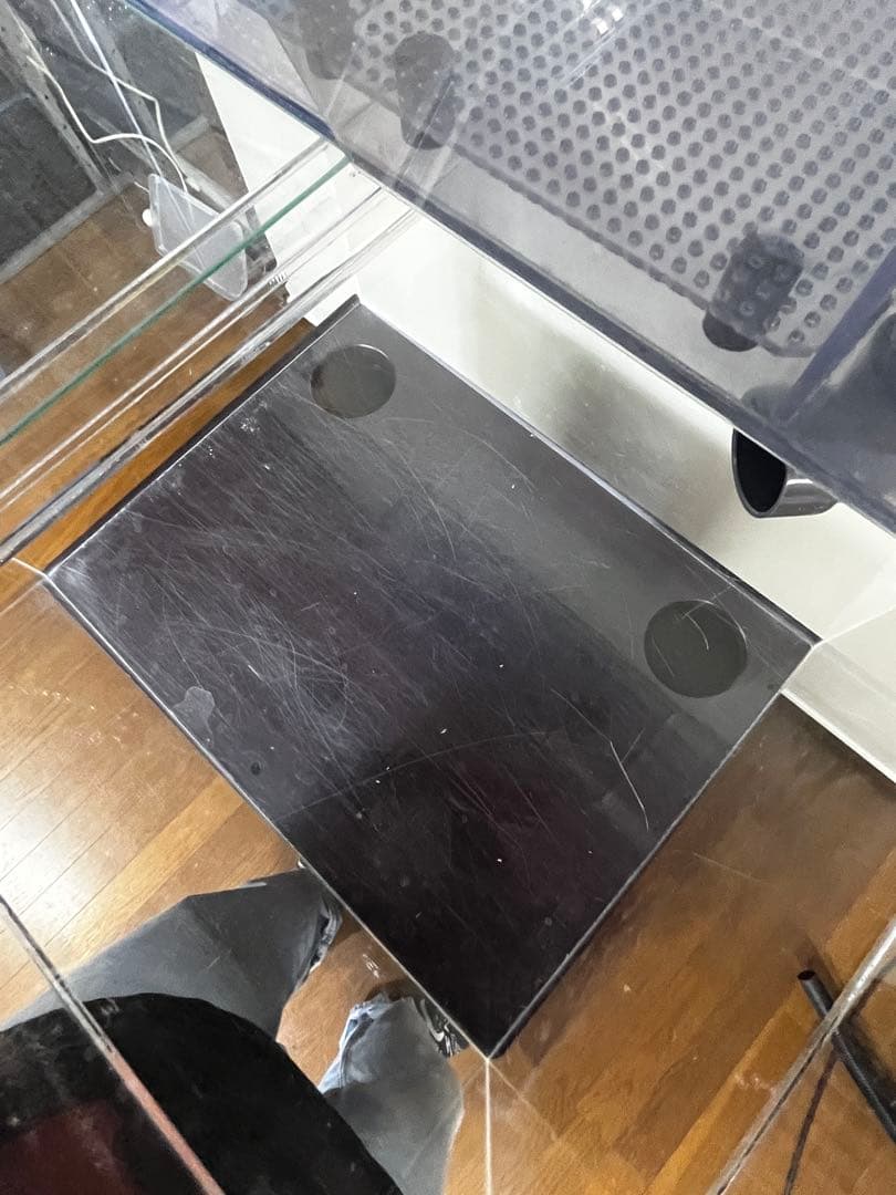 アクリル水槽 上部濾過槽　キャビネット付き　引き取り限定