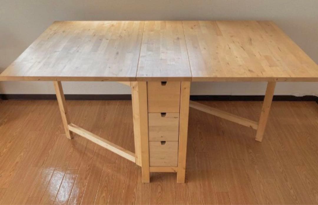 美品☆IKEA norden 折りたたみテーブル　ノールデン