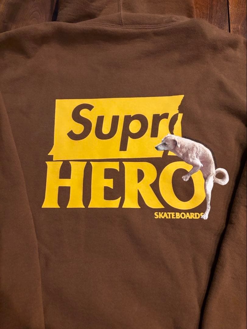 スケートボード Supreme ANTIHERO Hooded Sweatshirt Brown