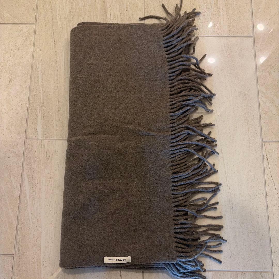 ASAUCE MELER アソースメレフリンジ大判ストール　美品