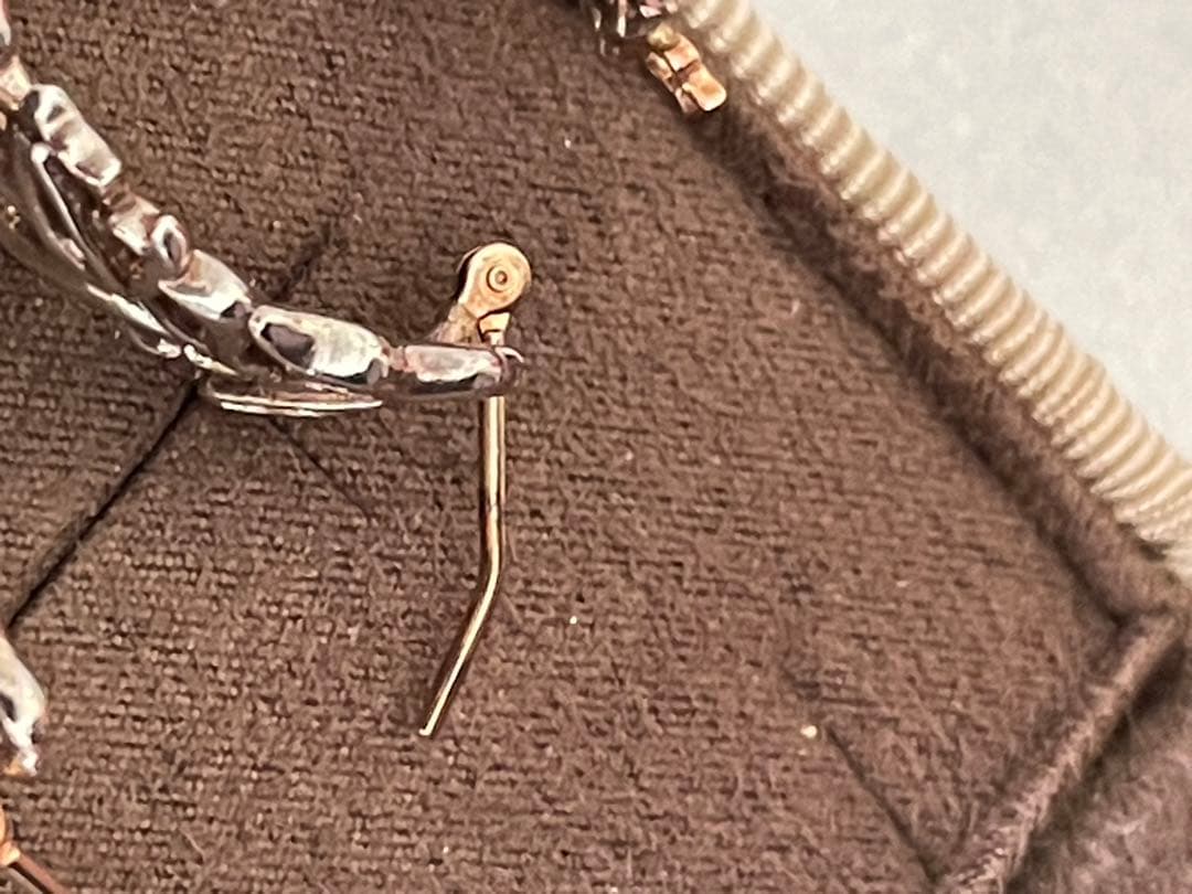 agete K10 本体SV 透かしピアス 完売品