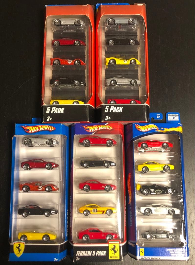 ホットウィール フェラーリ 5パック 5個セット