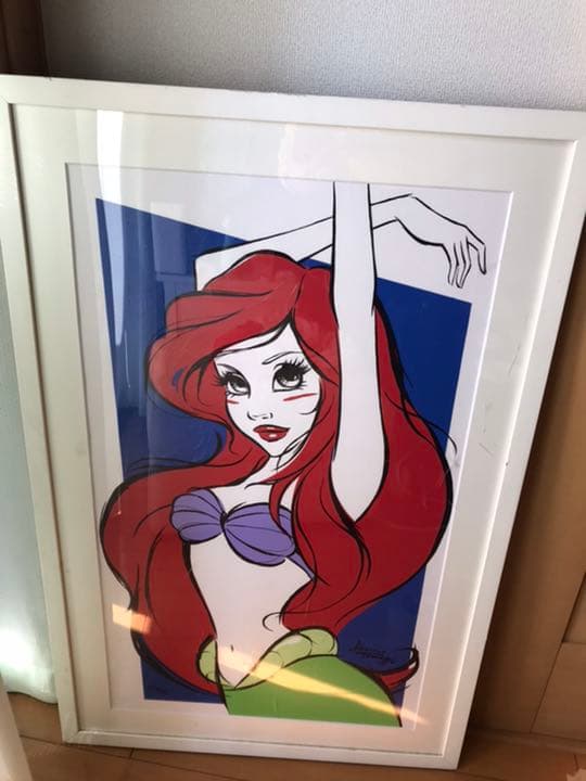 ディズニー、アリエルの絵画
