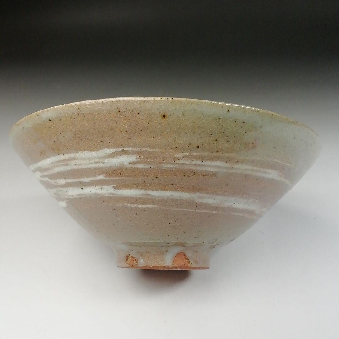 Ｔ６３３　茶碗　『刷毛目　平茶碗』『渡辺六郎』　共箱　抹茶碗　茶道具