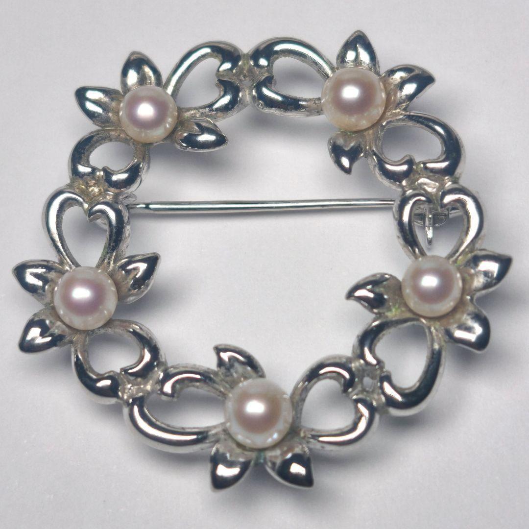 【美品 高品質◎】タサキ ブローチ パール サークル フォーマル