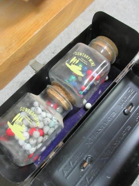 昭和レトロ 日東機械 玉付き 回転抽選器 [B25238]