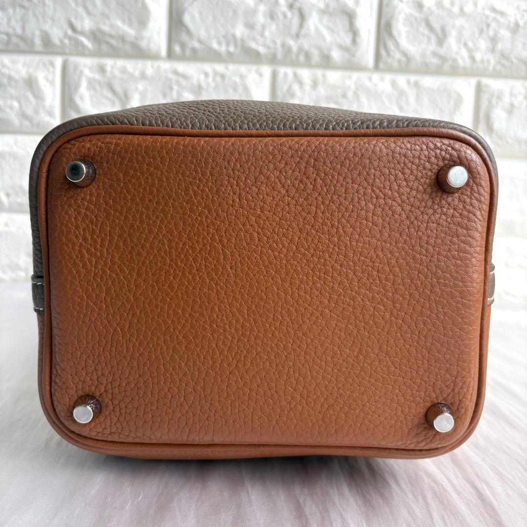 金具新品‼︎ エルメス ピコタンロックPM カザック エトゥープ ゴールド