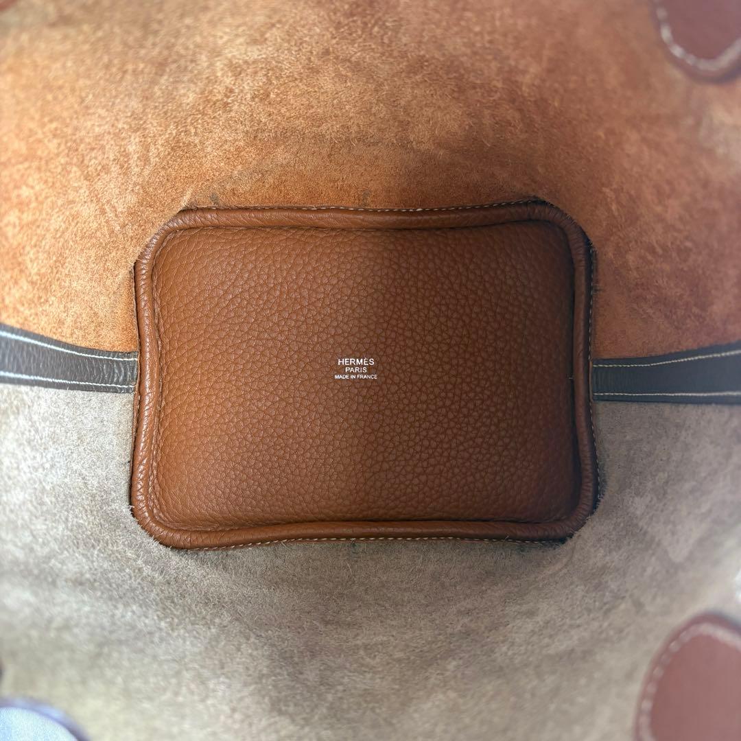 金具新品‼︎ エルメス ピコタンロックPM カザック エトゥープ ゴールド