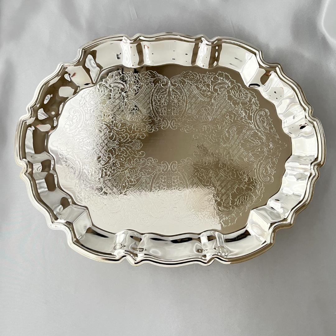 【LEONARD】 チッペンデールのギャラリートレー 37 cm フット付