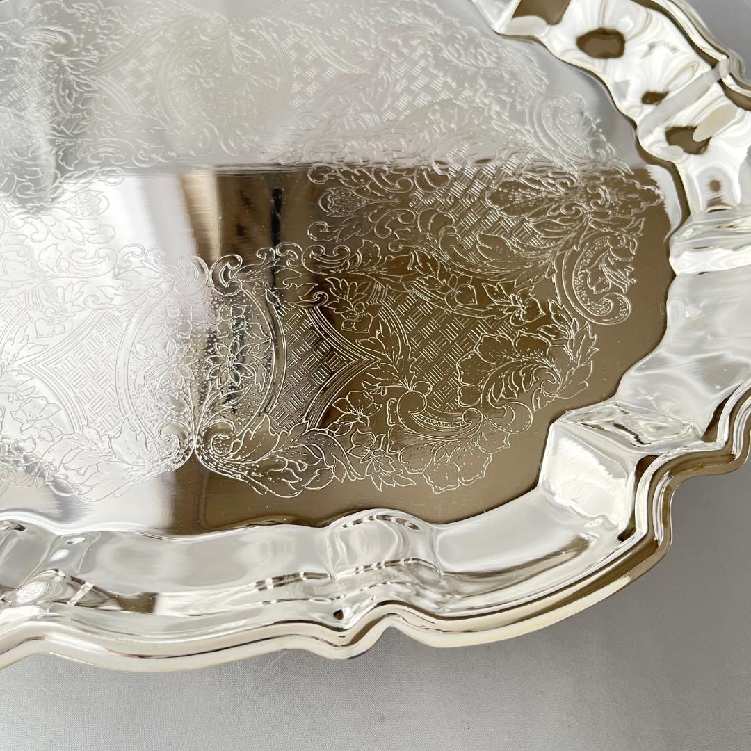 【LEONARD】 チッペンデールのギャラリートレー 37 cm フット付