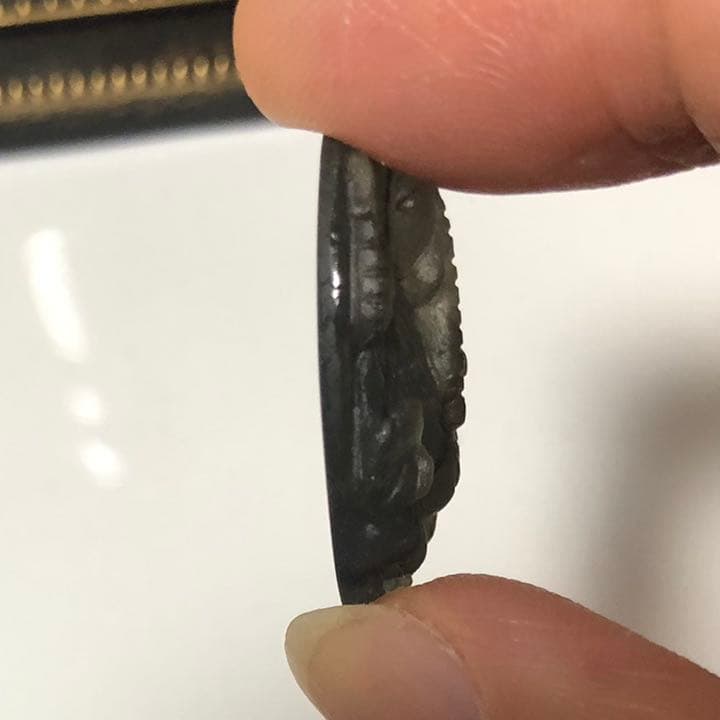 ラブラドライトカービングガネーシャ